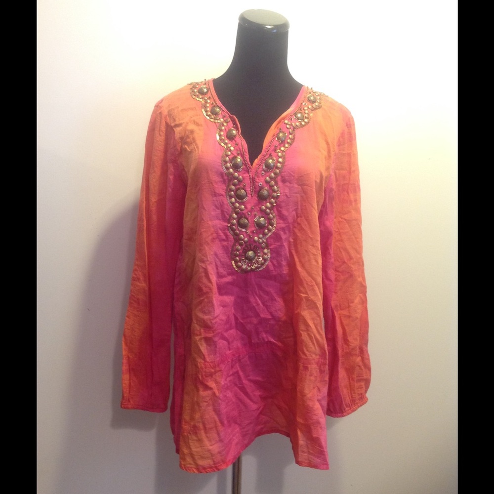MICHAEL Michael Kors Pink and Orange Tunic